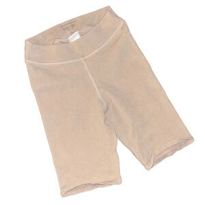 Good American Ribbed Tan Biker Shorts